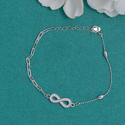 Infinity Link Bracelet 925 sterling silver