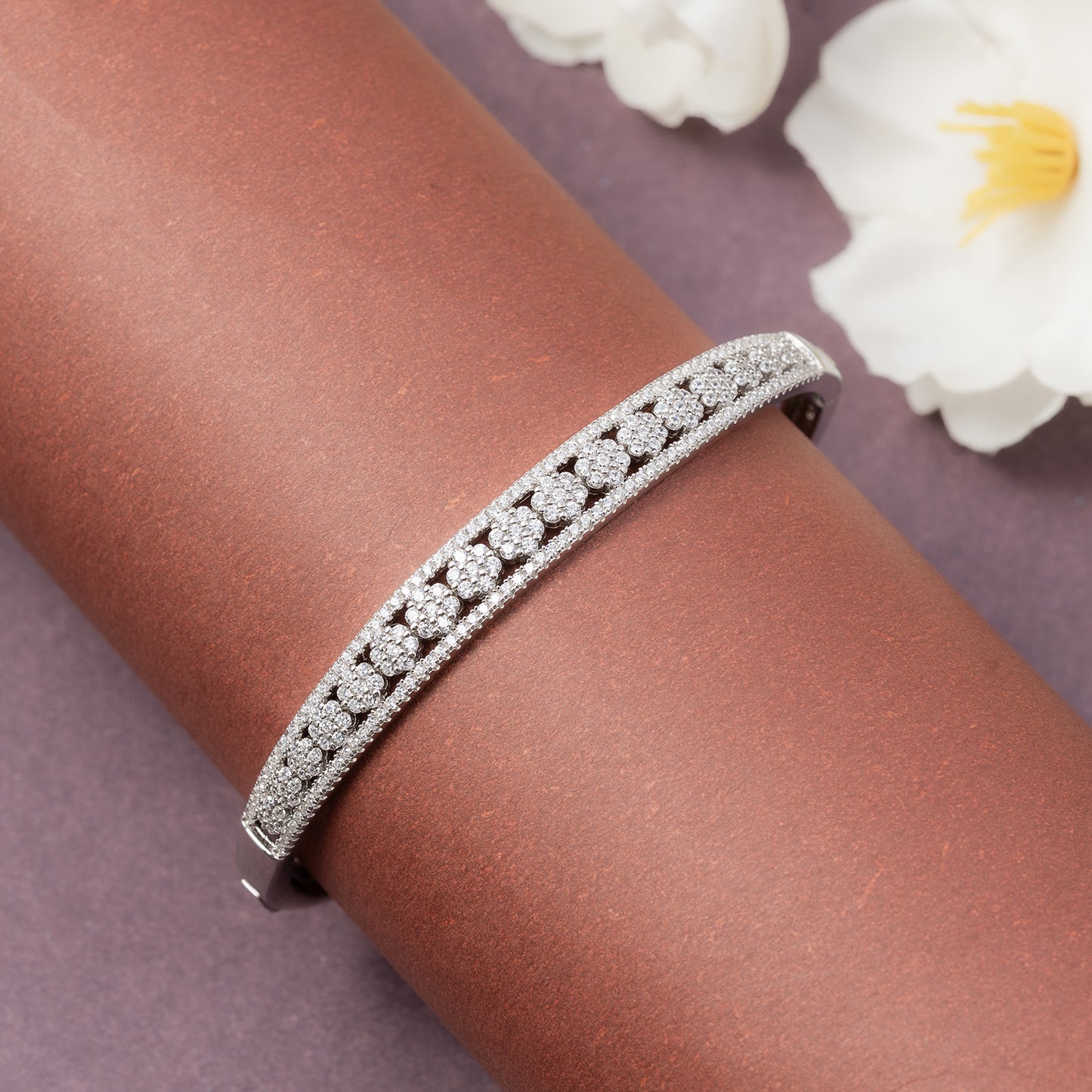 Classic Pavé  Bangle kada 925 sterling silver
