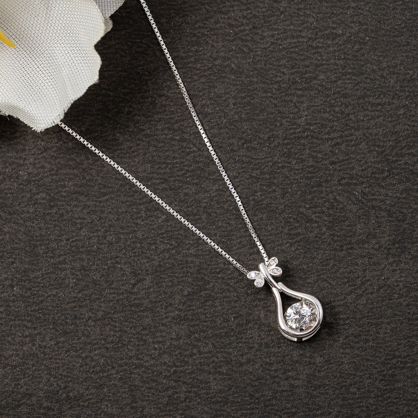 Butterfly Drop 925 sterling silver CHAIN Pendant