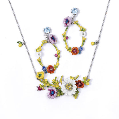 Bloom Bright – Floral 925 sterling silver necklace