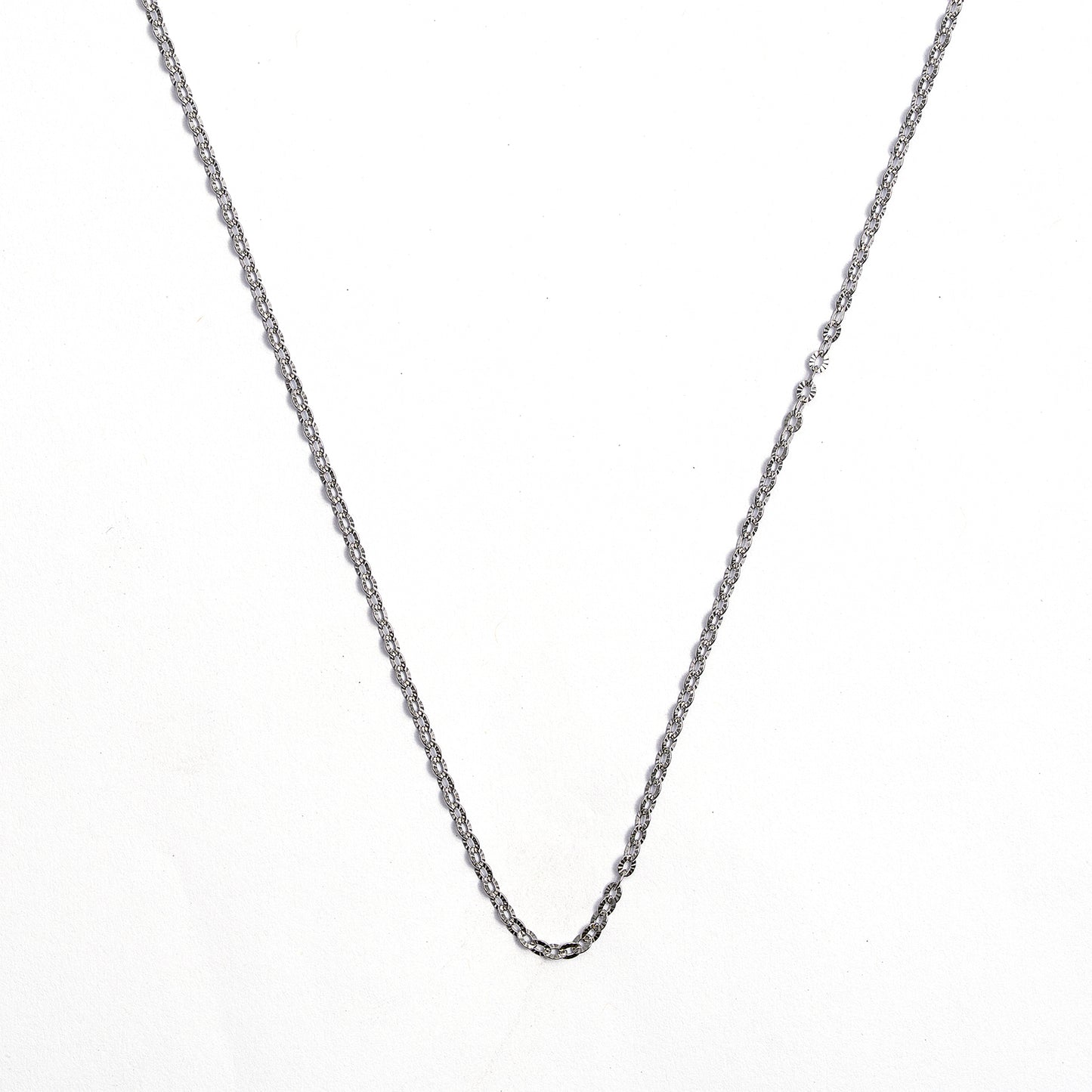 Delicate Diamond-Cut Disc Chain 925 sterling silver