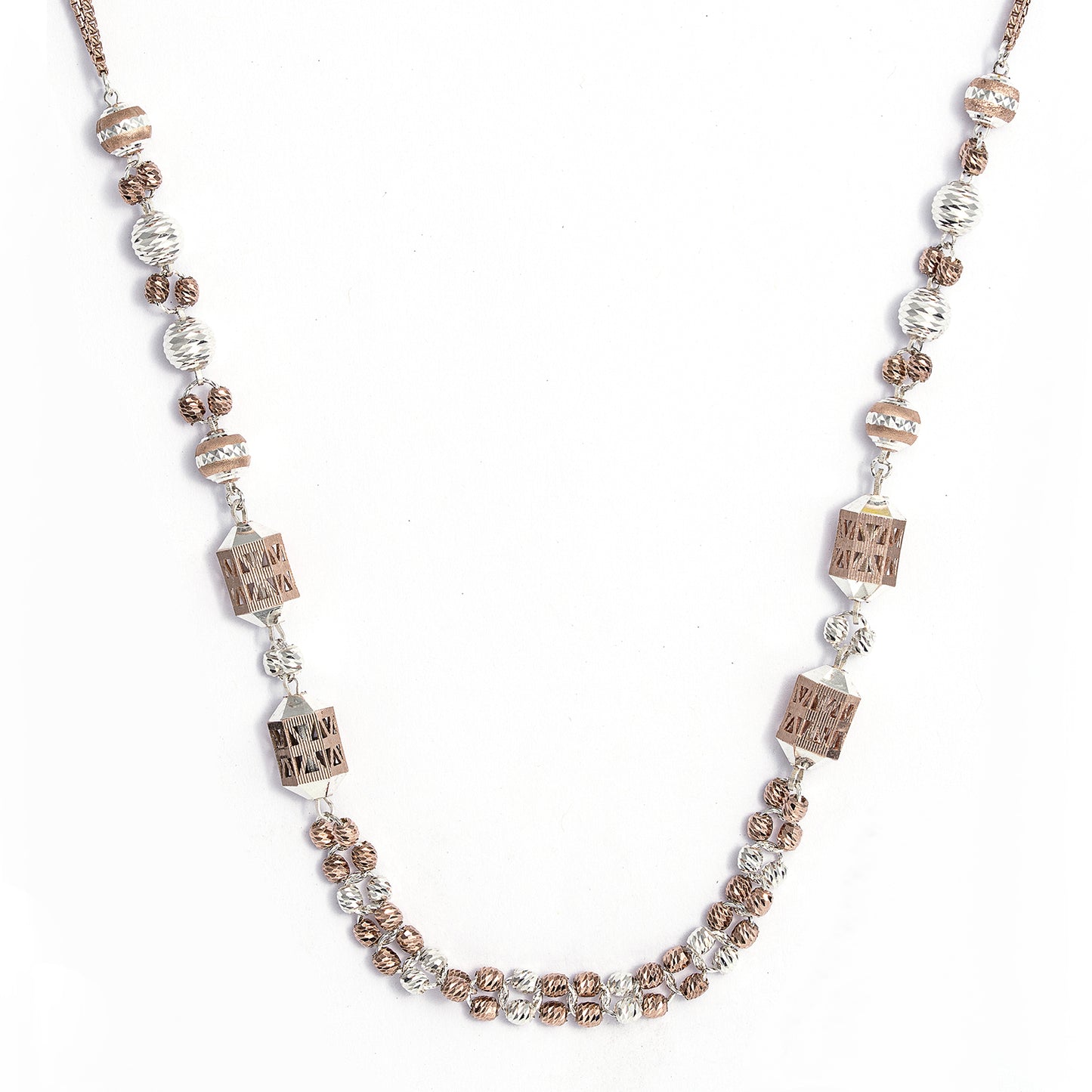 Two-Tone 925 sterling silver italian chain