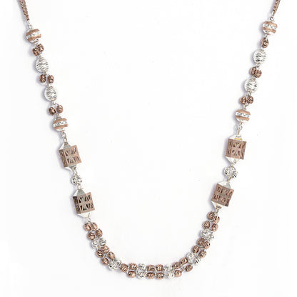 Two-Tone 925 sterling silver italian chain