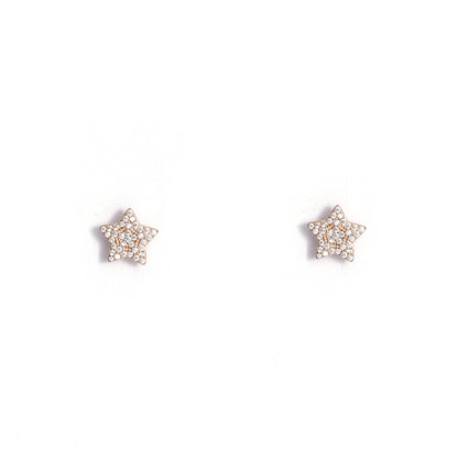 Dazzling Star Stud Earrings 925 sterling silver