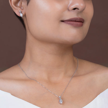Ethereal Marquise Leaf SET 925 sterling silver