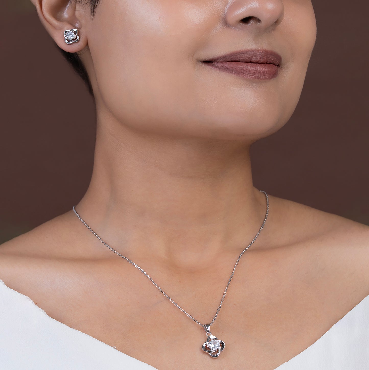 Galaxy Swirl Solitare SET 925 sterling silver