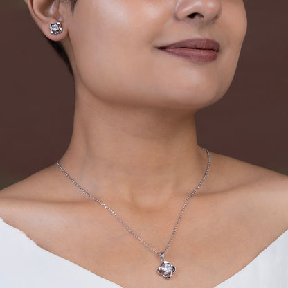 Galaxy Swirl Solitare SET 925 sterling silver