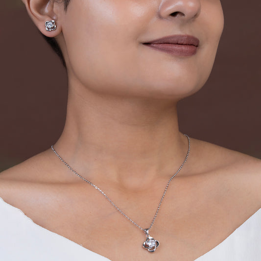 Galaxy Swirl Solitare SET 925 sterling silver