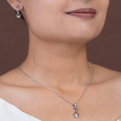 Infinity Heart Figured SET 925 sterling silver