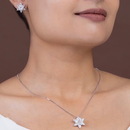 Winter Blossom Pear SET 925 sterling silver