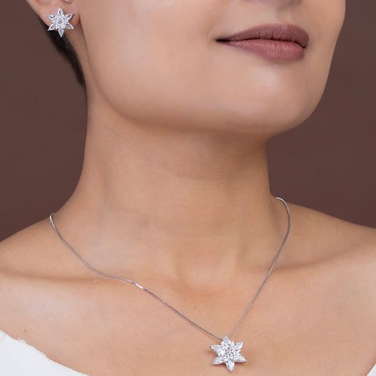 Winter Blossom Pear SET 925 sterling silver