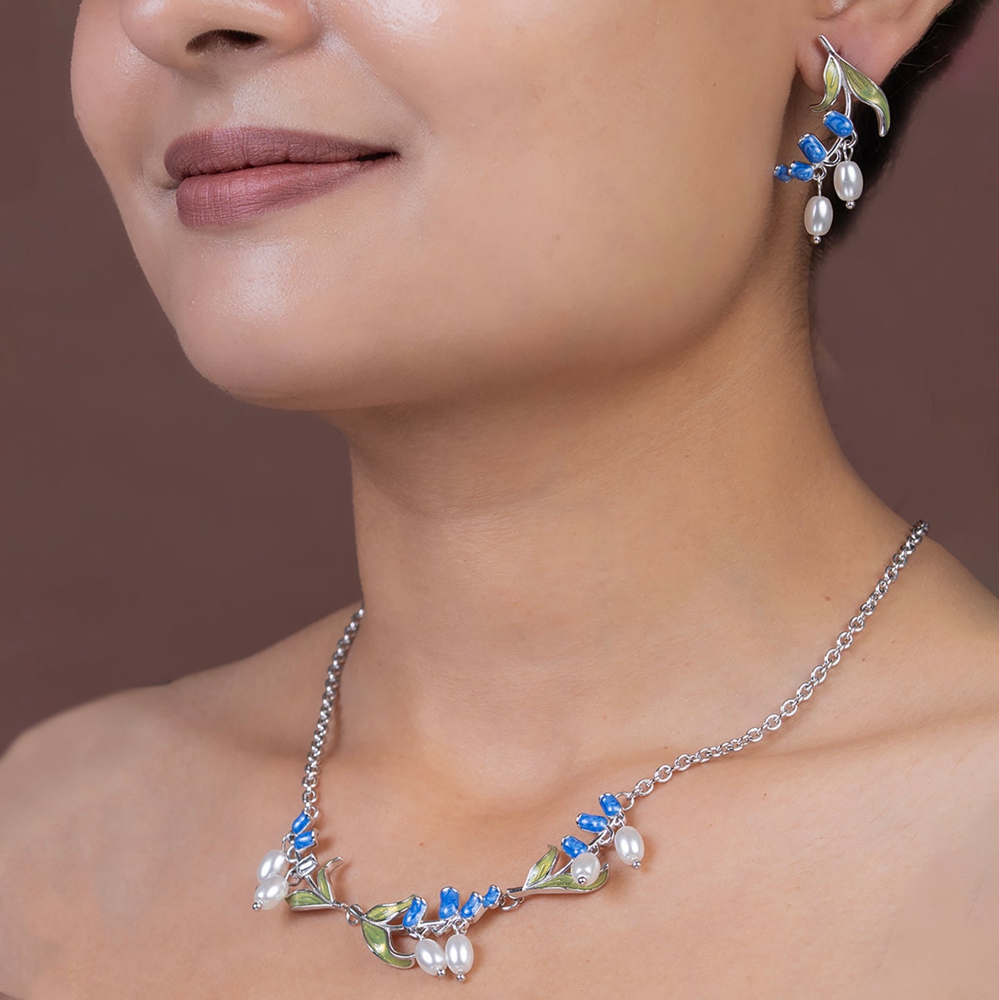 Bluebell & Pearl 925 sterling silver necklace