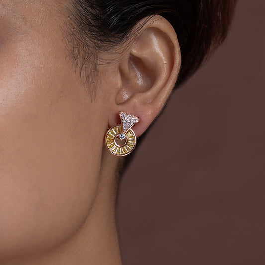 Sunburst Drop Earrings 925 sterling silver
