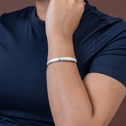 MOP & Diamond kada 925 sterling silver