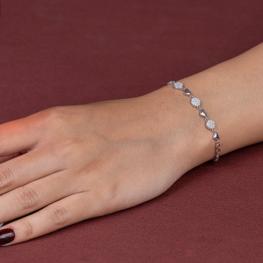 Infinity & Heart  Bracelet 925 sterling silver