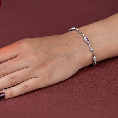 Multi-Gemstone Royal Confetti Bracelet 925 sterling silver