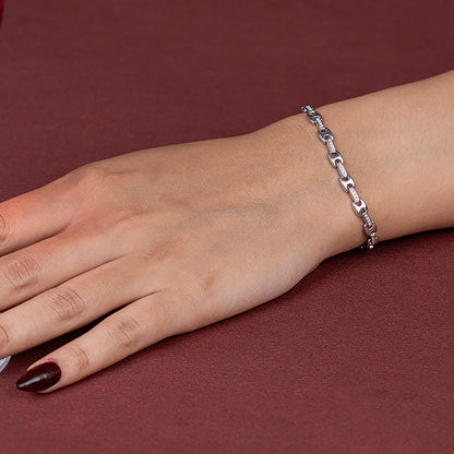 MODERN Linking BOLD DESIGN Bracelet 925 sterling silver