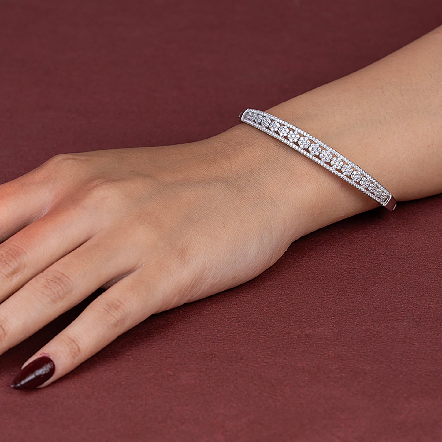 Classic Pavé  Bangle kada 925 sterling silver