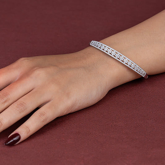 Classic Pavé  Bangle kada 925 sterling silver