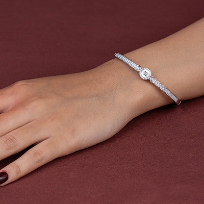 Linear Halo MOP kada 925 sterling silver
