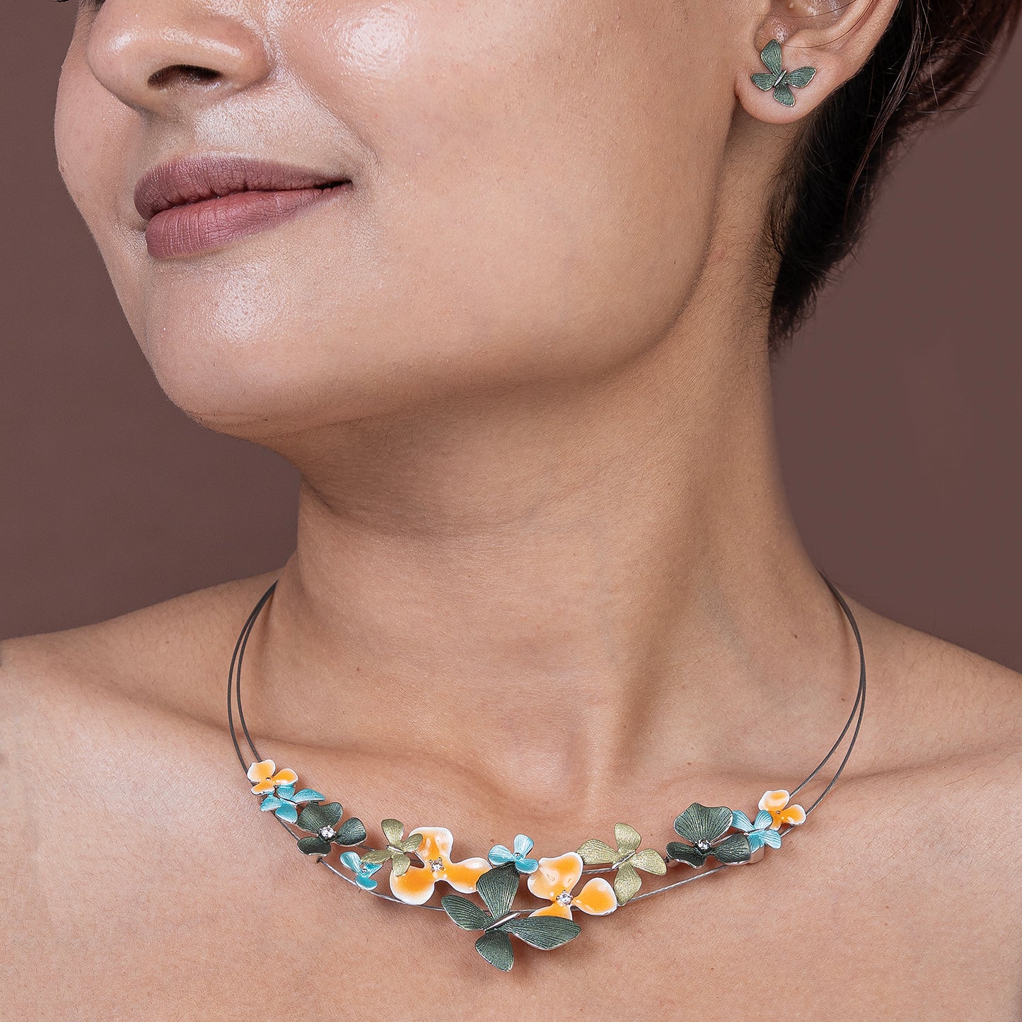 Butterfly  Nature-Inspired 925 sterling silver necklace
