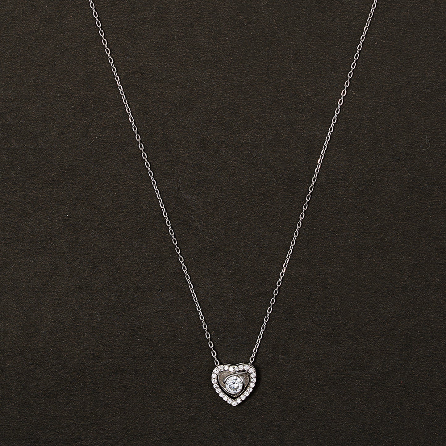Radiant Heart  Love in Every Sparkle chain pendant