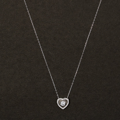 Radiant Heart  Love in Every Sparkle chain pendant