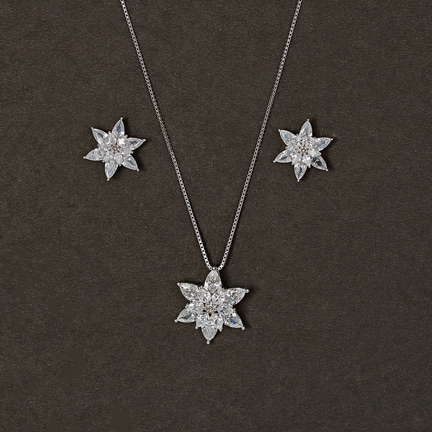 Winter Blossom Pear SET 925 sterling silver