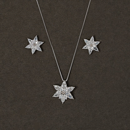 Winter Blossom Pear SET 925 sterling silver