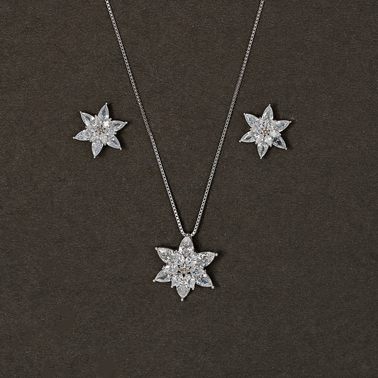 Winter Blossom Pear SET 925 sterling silver