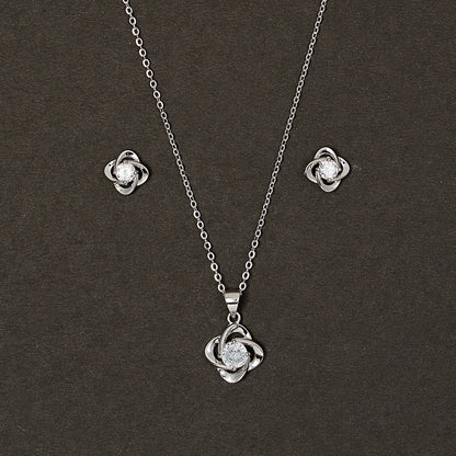 Galaxy Swirl Solitare SET 925 sterling silver