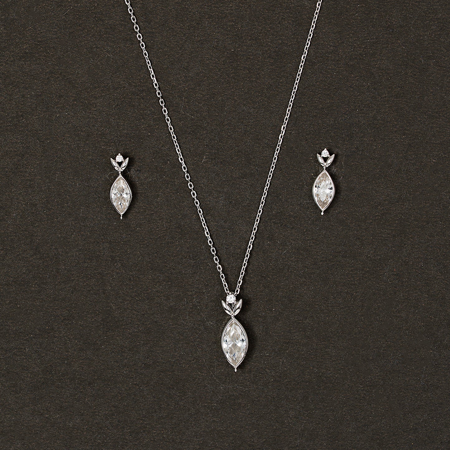 Ethereal Marquise Leaf SET 925 sterling silver