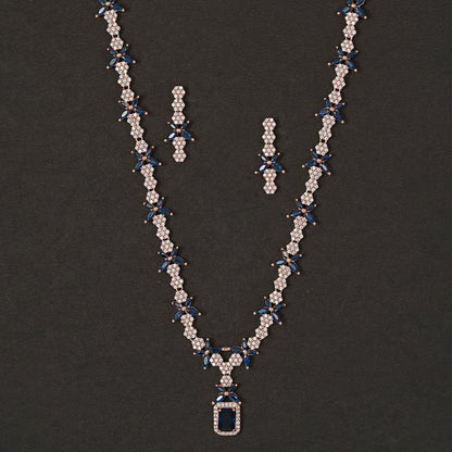 Sapphire-Tone 925 sterling silver Necklace