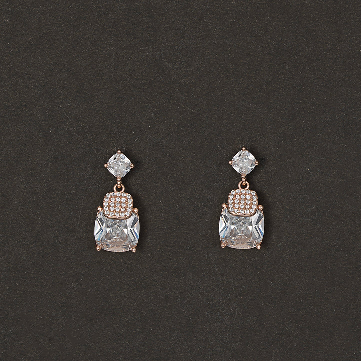 Solitare Drop Earrings 925 sterling silver