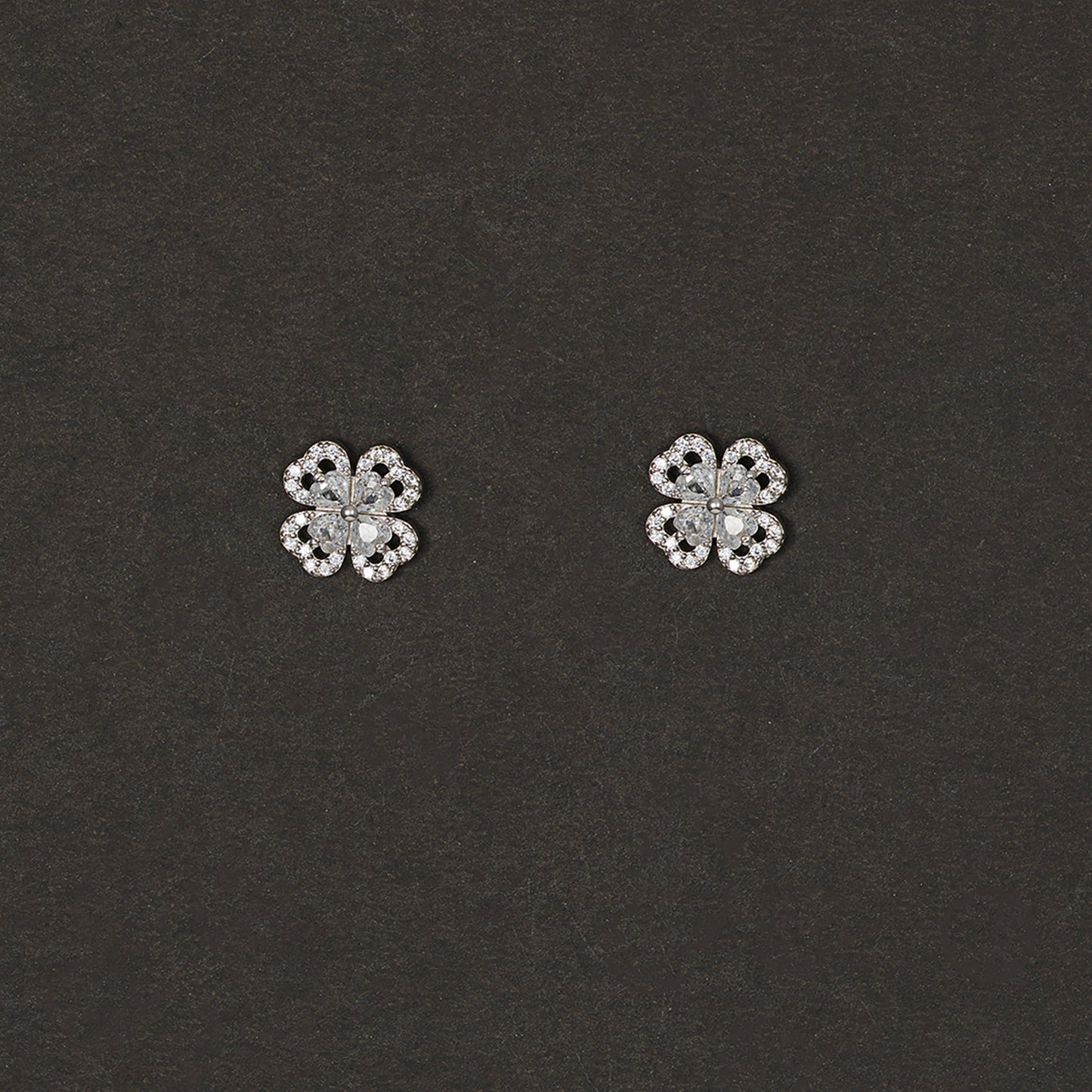 Filigree Clover Studs Earrings 925 sterling silver
