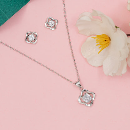 Galaxy Swirl Solitare SET 925 sterling silver