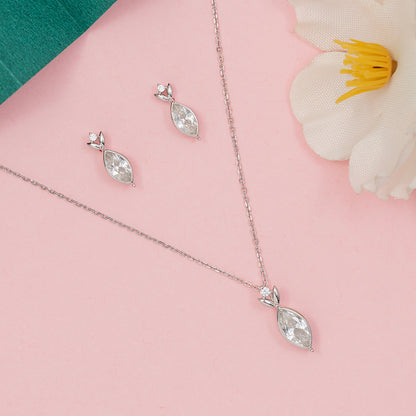 Ethereal Marquise Leaf SET 925 sterling silver