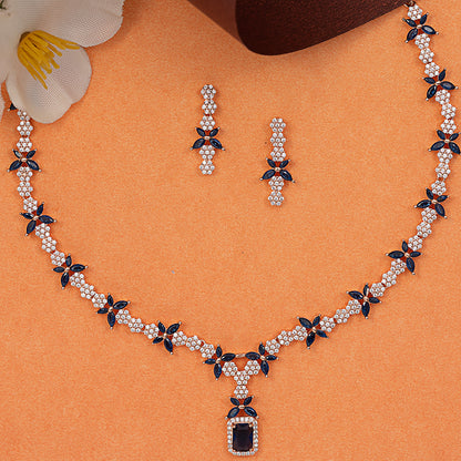 Sapphire-Tone 925 sterling silver Necklace