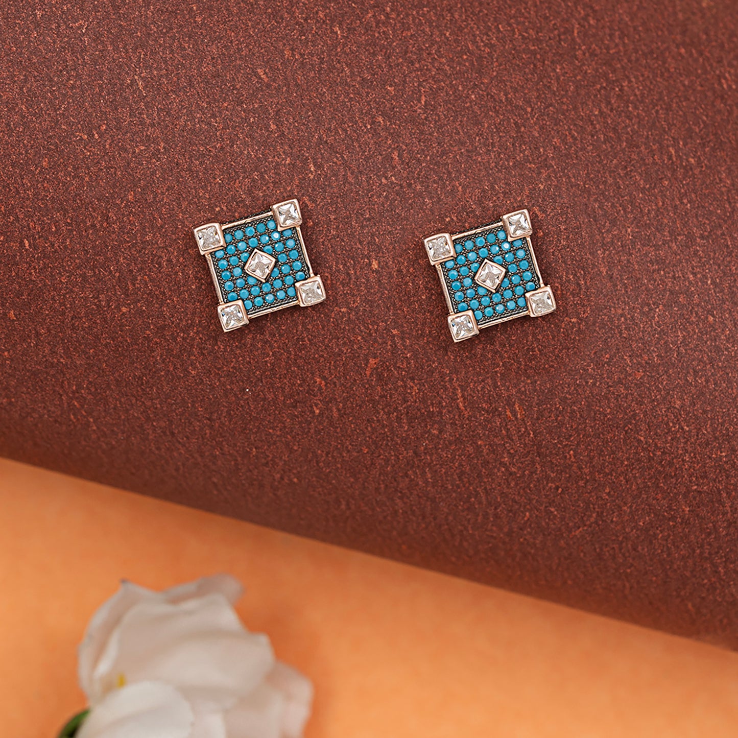 Geometric Stud Earrings 925 sterling silver