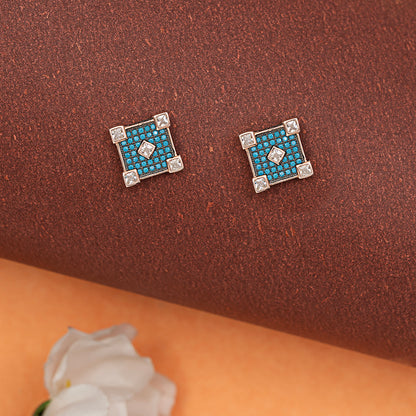 Geometric Stud Earrings 925 sterling silver