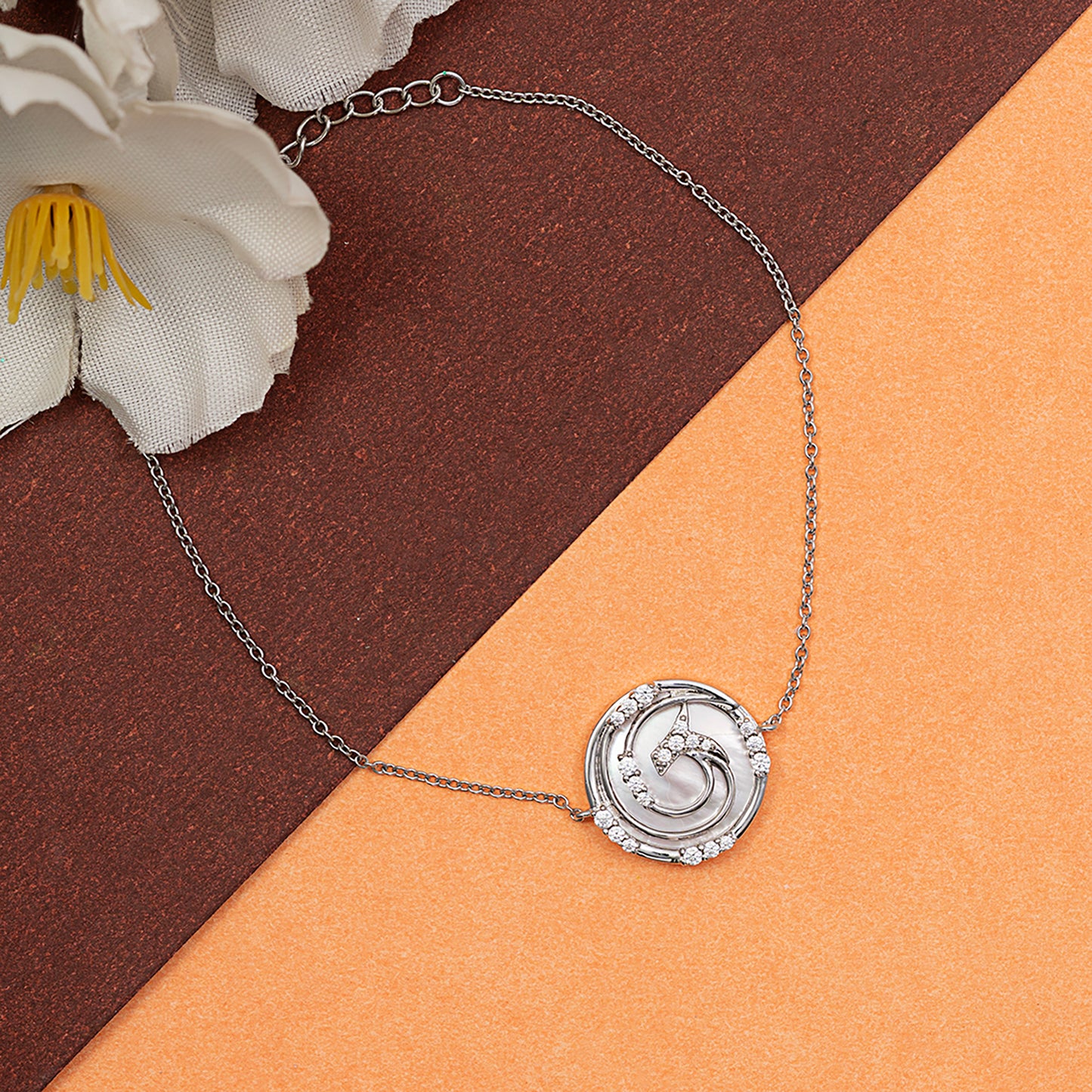 Spiral Nebula Station Bracelet 925 sterling silver