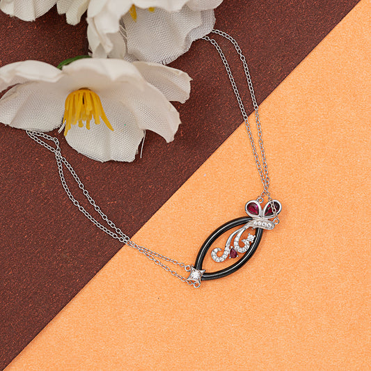 Floating Pavé Disk Bracelet 925 sterling silver