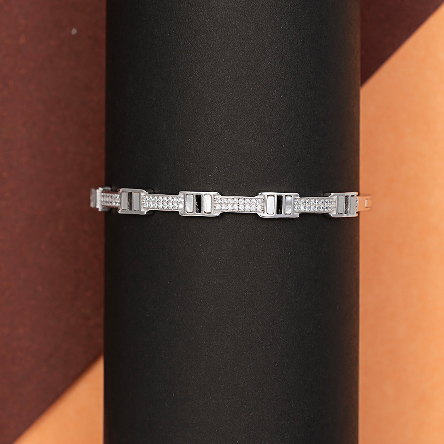 Art Deco Industrial Link kada 925 sterling silver