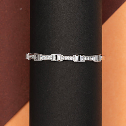 Art Deco Industrial Link kada 925 sterling silver