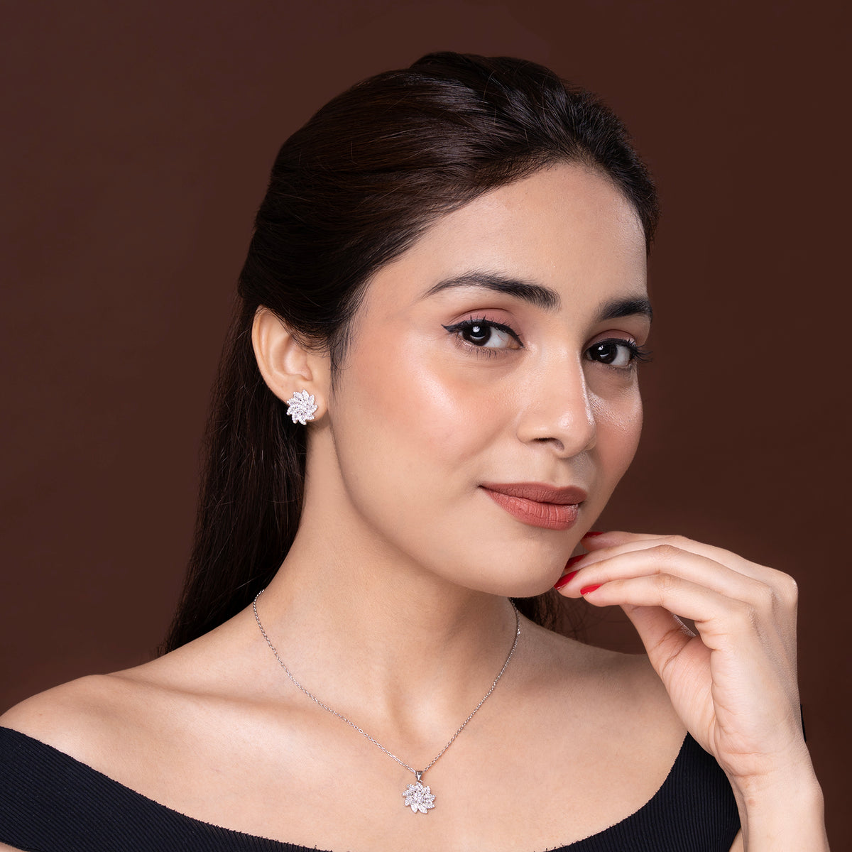 Bloom in Brilliance SET 925 sterling silver