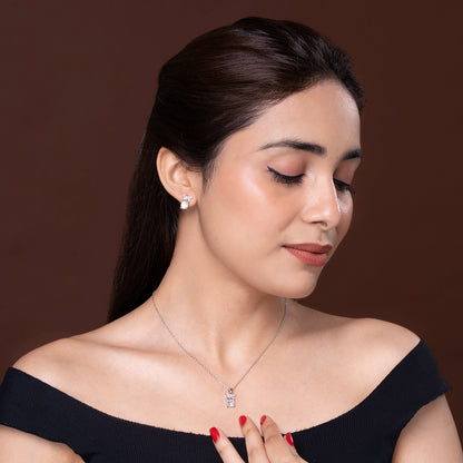 Delicate Charm, Timeless Sparkle SET 925 sterling silver