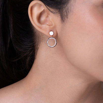 Circle of Sparkle, Touch of Grace Earrings 925 sterling silver