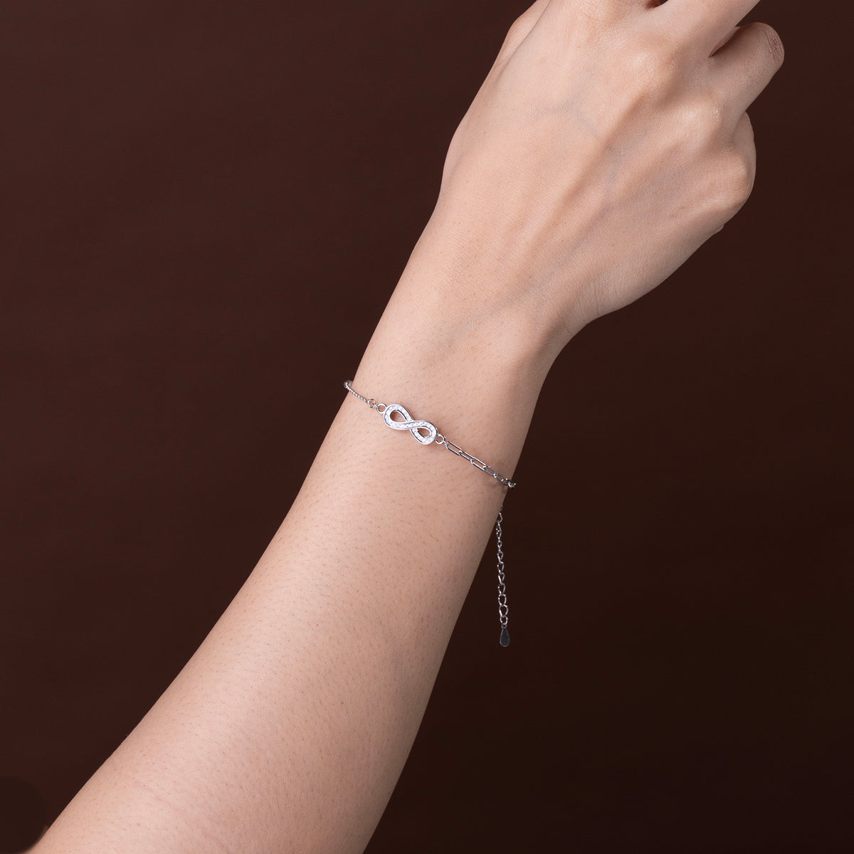 Infinity Link Bracelet 925 sterling silver