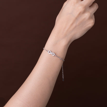 Infinity Link Bracelet 925 sterling silver