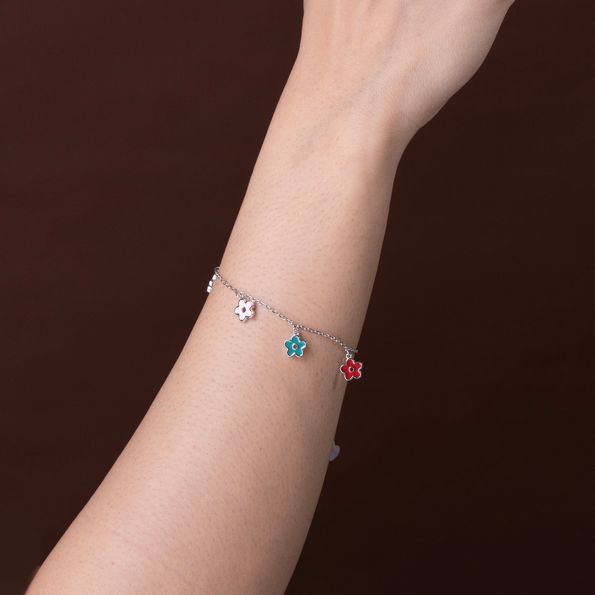 Blooming colours Braclet 925 sterling silver